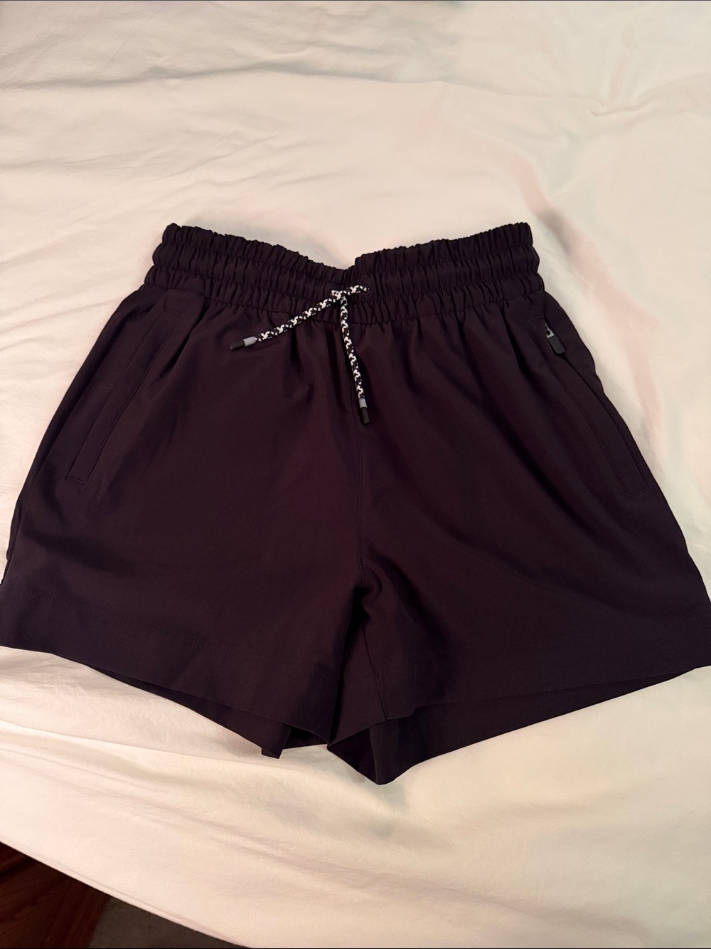 Athleta Black Elastic Waist Athletic Shorts